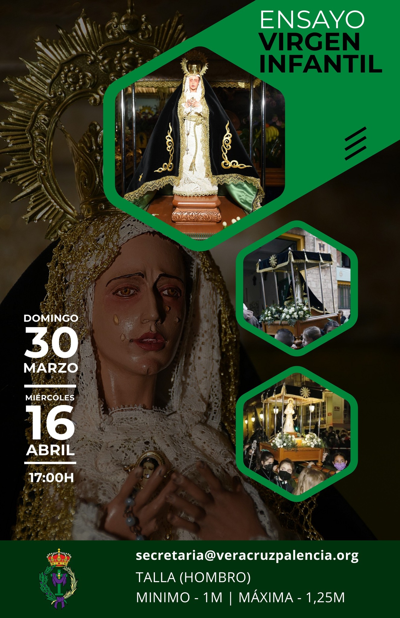 ¡Los más pequeños también cargan con devoción!