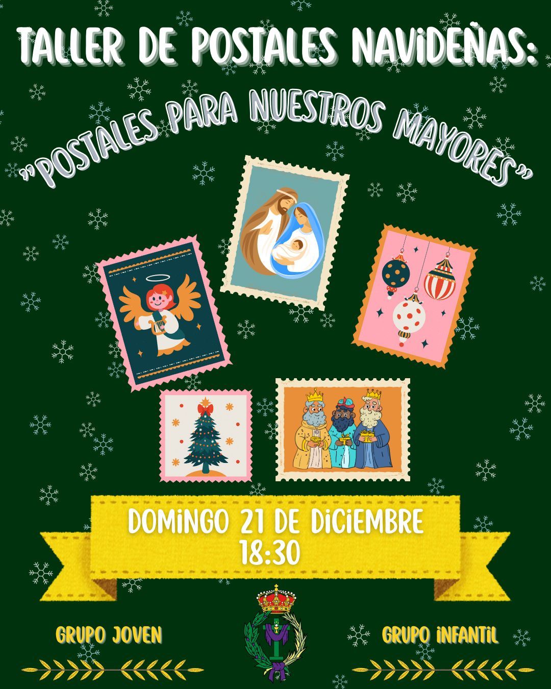 Taller de Postales Navideñas para Niños y Jóvenes